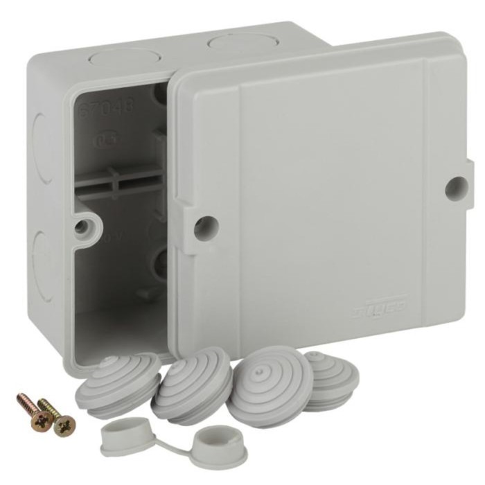 

Коробка ОП Тусо распаячная 98х98х60мм сер. IP65 Ruvinil 67048
