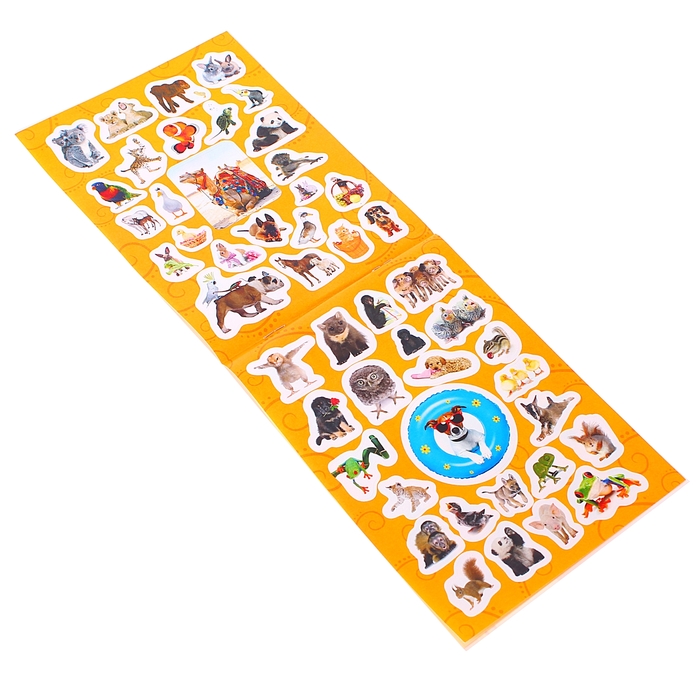 100 наклеек «Забавные животные»