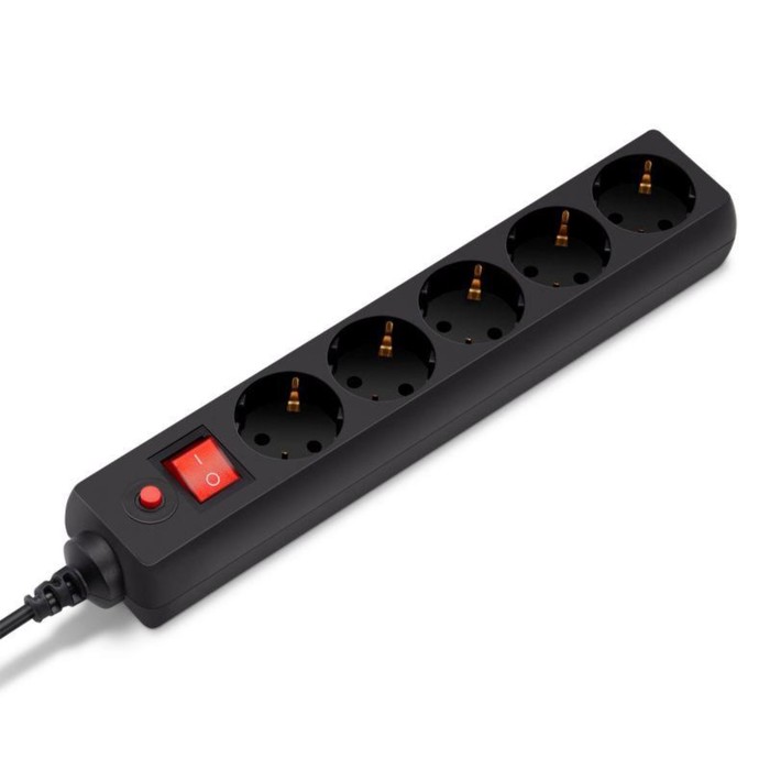 

Удлинитель с сетевым фильтром 5х3м с заземл. 10А IP20 500SH-3-B 2.2кВт CCA черн. BURO 992293