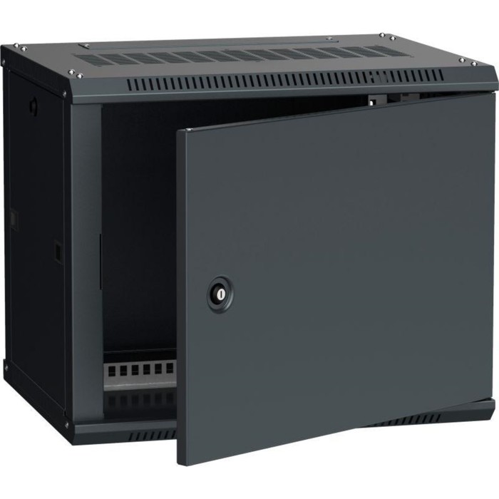 

Шкаф 19 дюйм LINEA W 6U 600х450мм настен. метал. дверь RAL9005 ITK LWR5-06U64-MF