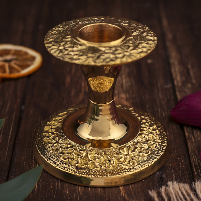 Подсвечник на 1 свечу d-2.5 см "Букет"