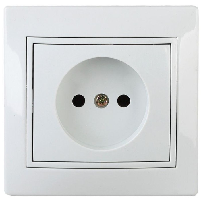 

Розетка 1-м СП Plano 1-201-01 16А IP20 250В 2P бел. Intro Б0053859