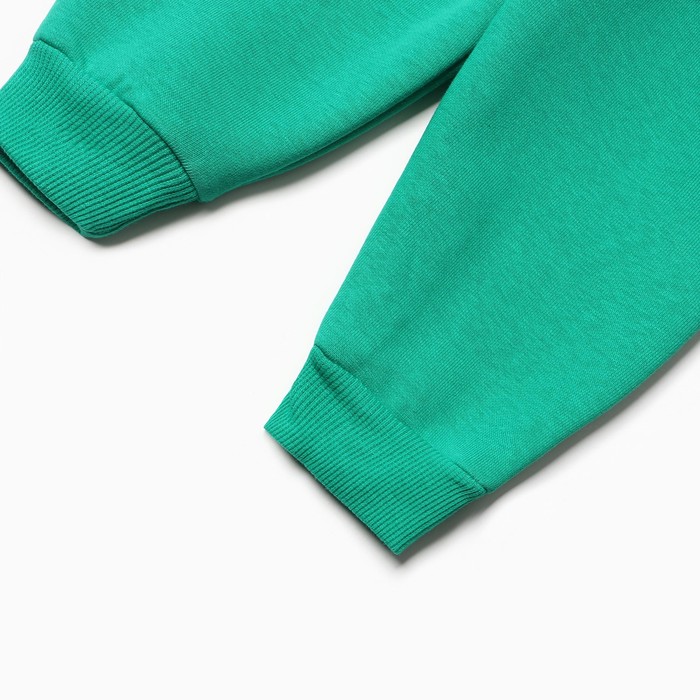 Костюм для девочек (свитшот, брюки), НАЧЁС, цвет зелёный, рост 86 см