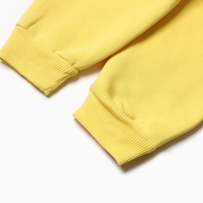 Костюм для мальчиков (толстовка, брюки), НАЧЁС, цвет жёлтый, рост 104 см