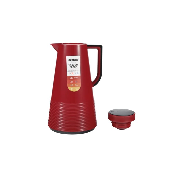 фото Термос bekker premium bk-4424, пластиковый, сохраняет температуру 12 ч, 1.5 л