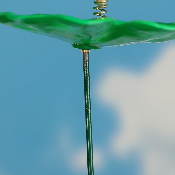 Декоративный штекер "Лягушка на цветке" с пропеллером, микс