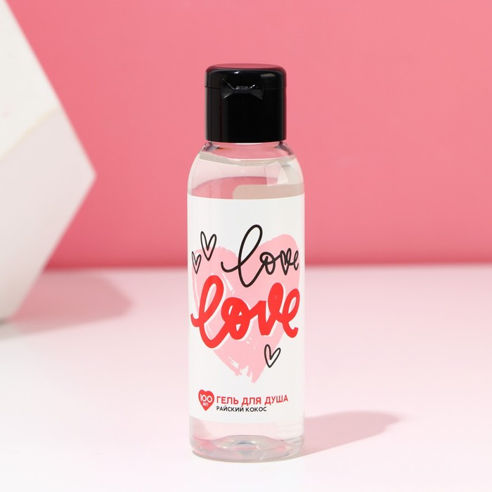 

Гель для душа Love, 100 мл, аромат кокоса, ЧИСТОЕ СЧАСТЬЕ