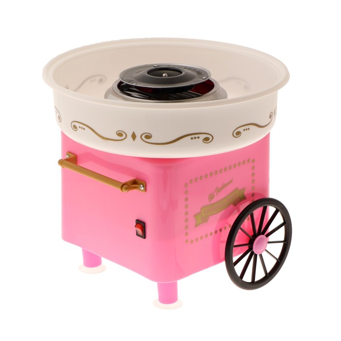 Аппарат для приготовления сладкой ваты Luazon LCC-02, 500 Вт, розовый фото