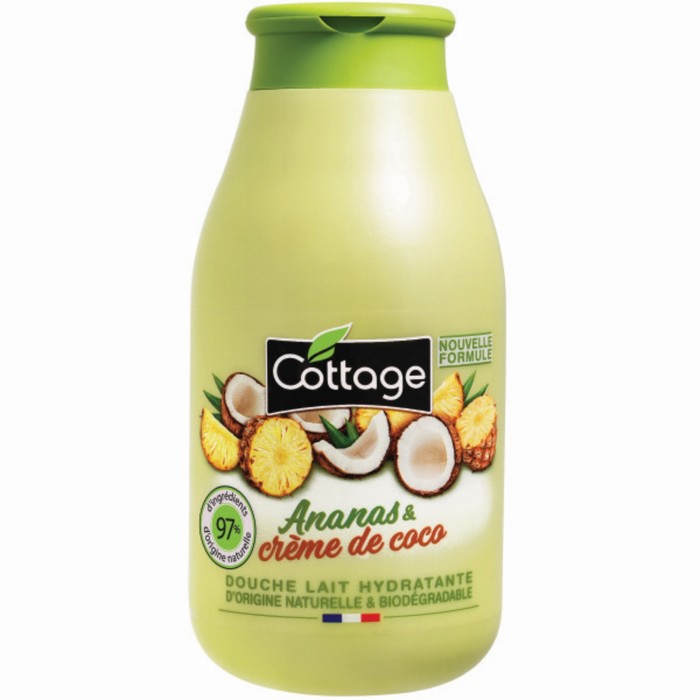 Молочко для душа Cottage Moisturizing Shower Milk «Ананас и кокос», увлажняющая, 250 мл