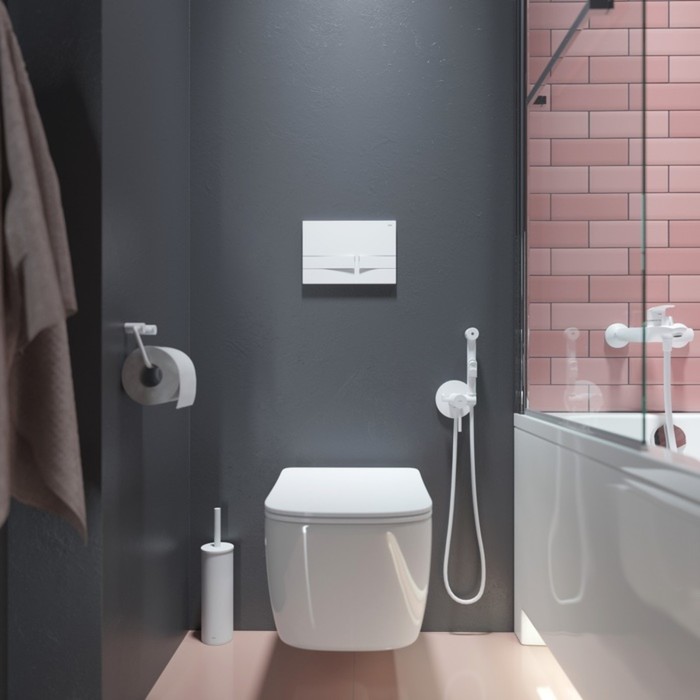 

Клавиша смыва IDDIS Unifix, 245х27.7х165 мм, универсальная, белая, двухуровневый
