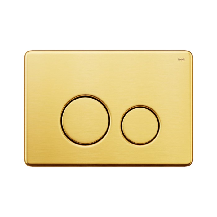 Клавиша смыва IDDIS Unisteel, 259х29,3х179 мм, универсальная, цвет золото, двухуровневый