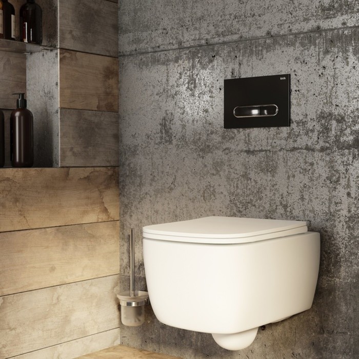 

Клавиша смыва IDDIS Unifix, 245х165х28,8 мм, универсальная, чёрный матовый