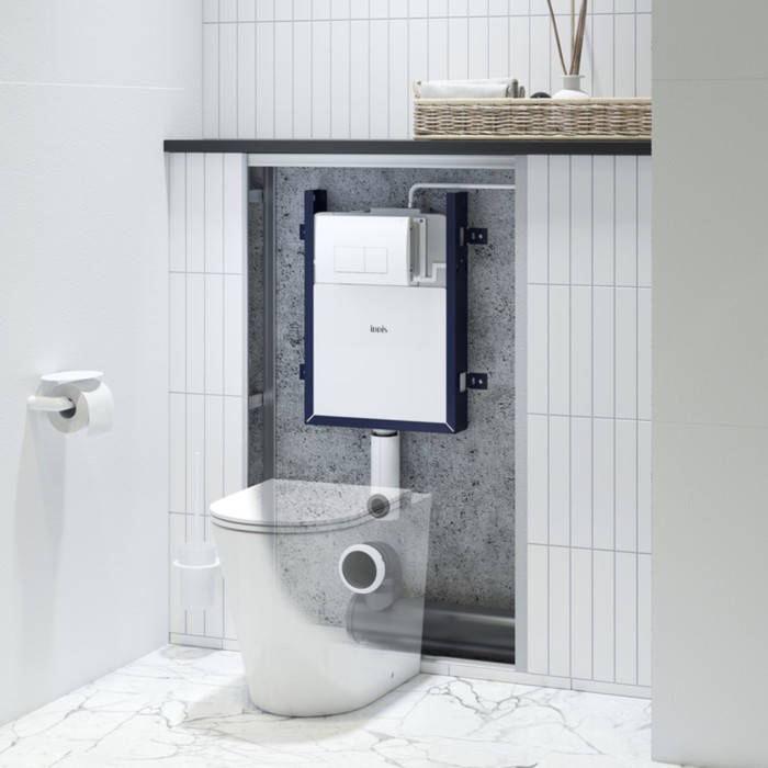 

Комплект 2 в 1: Бачок скрытого монтажа и клавиша смыва белая IDDS Optima Home, 497х80х1140 мм 1016