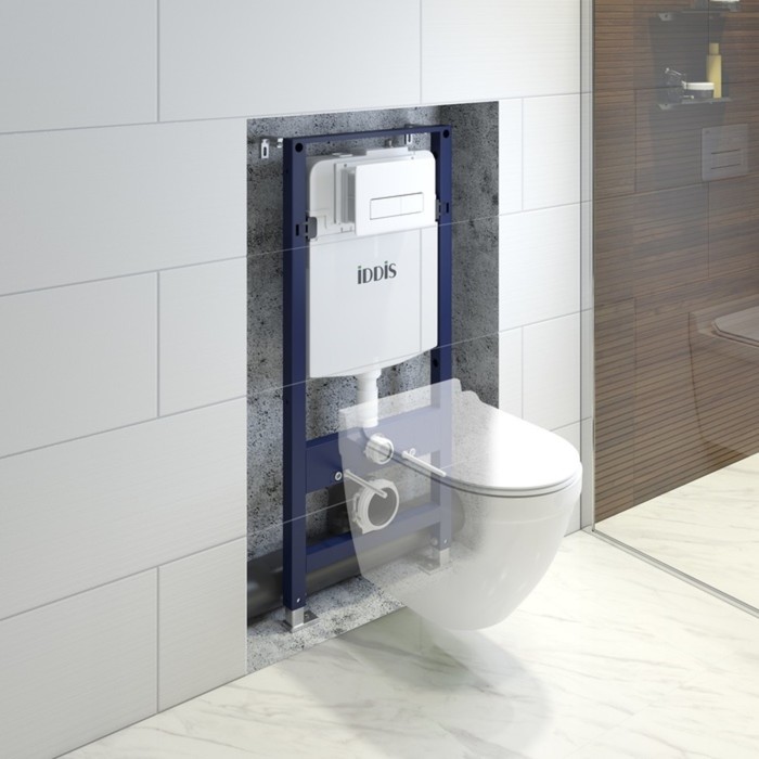 

Комплект 2 в1: инсталляция и клавиша смыва белая IDDIS Optima Home, 200х497х1340 мм