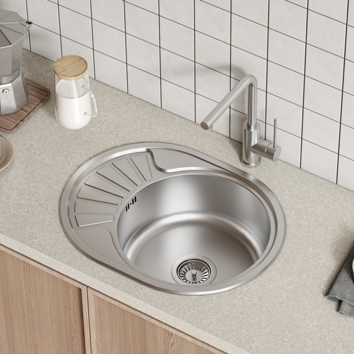 

Мойка для кухни IDDIS Suno S, 600х470 мм, врезная, нержавеющая сталь