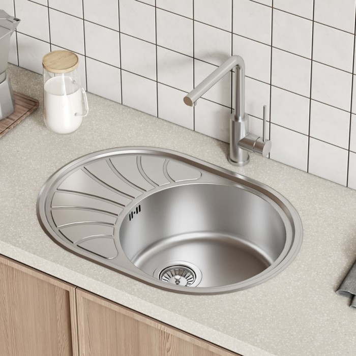 

Мойка для кухни IDDIS Suno S, 650х460 мм, врезная, нержавеющая сталь