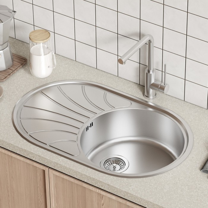 

Мойка для кухни IDDIS Suno S, 770х480 мм, врезная, нержавеющая сталь