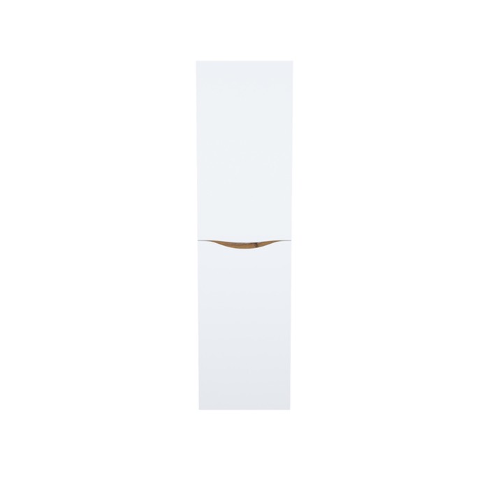 Пенал для ванной комнаты IDDIS Cloud 40 см, подвесной, цвет белый/золотистый дуб