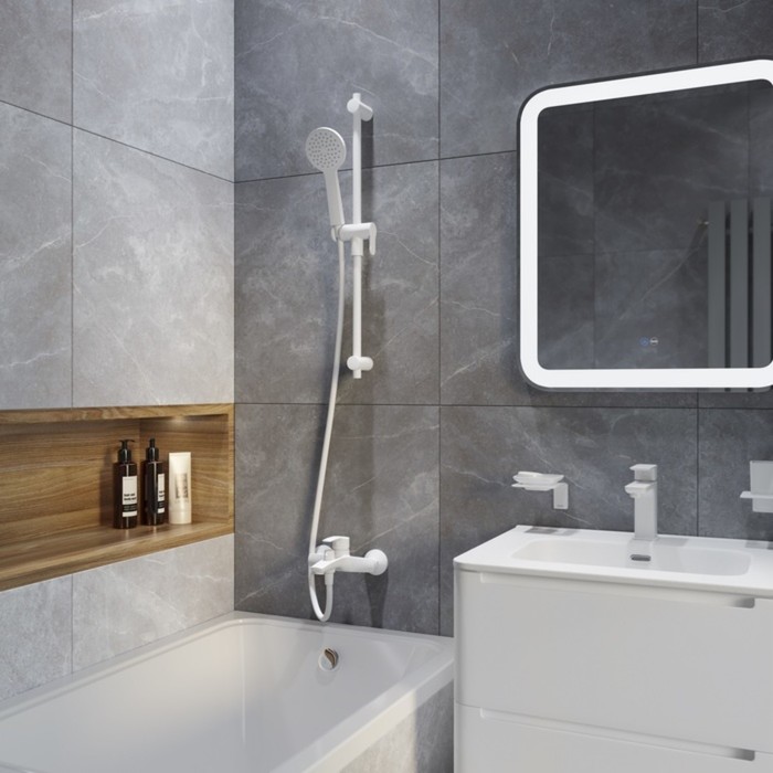

Шланг для душа IDDIS Optima Home, силиконовый, 1,2 м, белый матовый