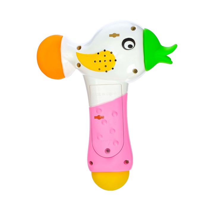 Музыкальный молоточек «Птичка», световые и звуковые эффекты, МИКС