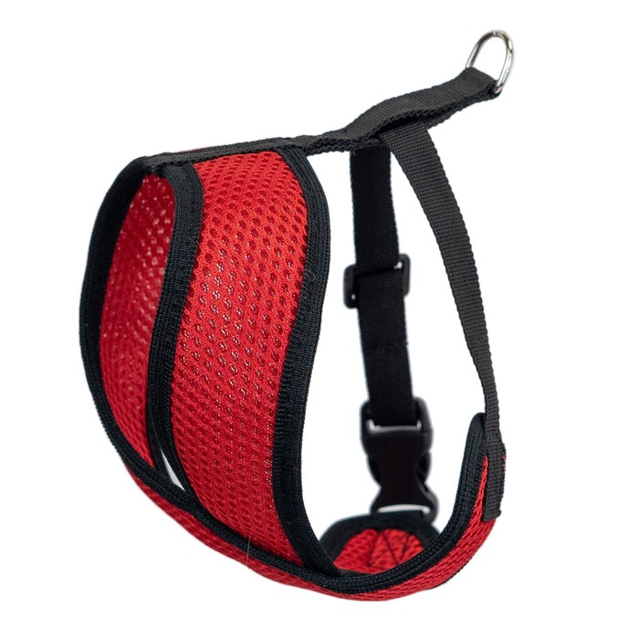 

Шлейка мягкая трехслойная "INFINITY", размер XL, ОГ 50-70 см, красная