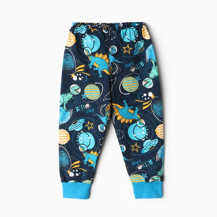 Пижама для мальчика, цвет синий-космос, рост 86-92 см