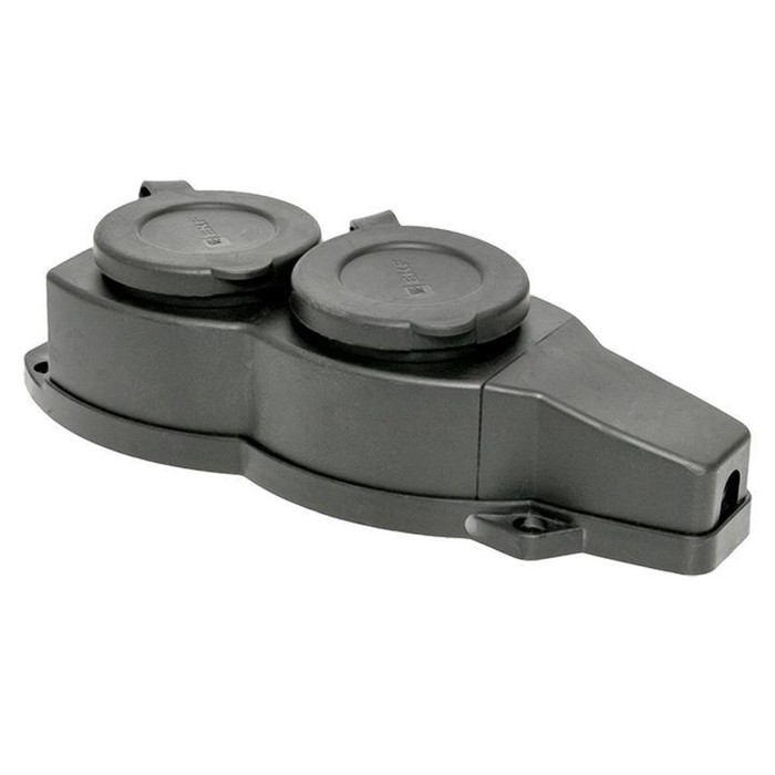 

Розетка 2-м 16А IP44 2P+PE 230В с защ. крышками каучук Basic EKF RPS-018-16-230-44