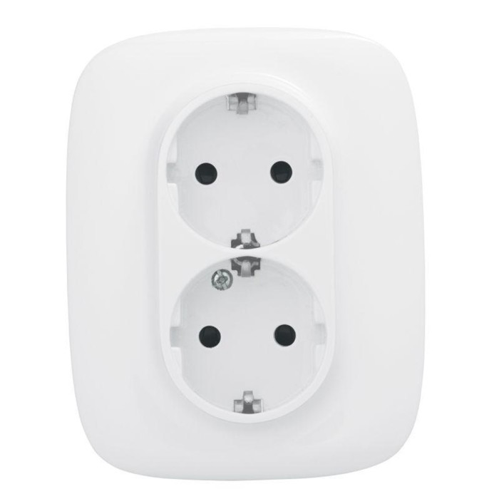 

Розетка 2-м СП Valena Allure 16А IP20 250В 2х2P+E защ. шторки безвинт. клеммы с лицев. панелью бел. Leg 753726