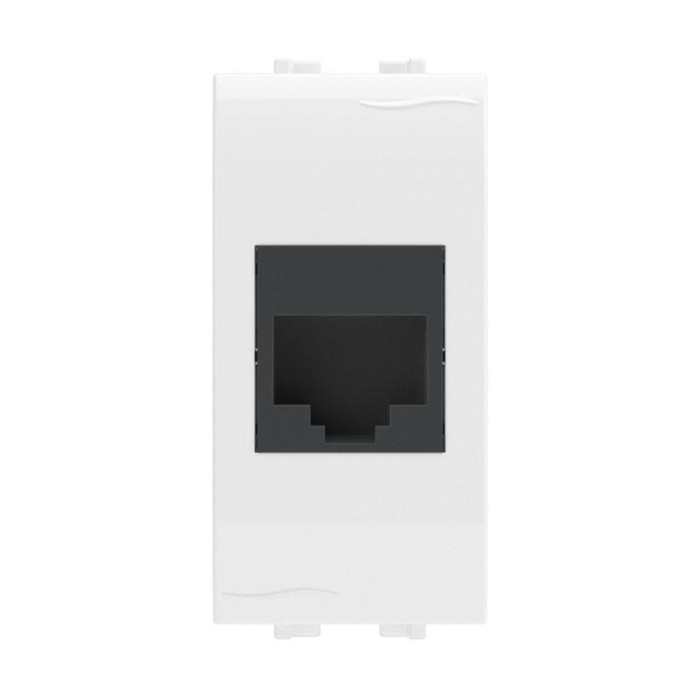 

Розетка компьютерная 1-м СП 1мод. Brava RJ45 кат.5E разъем Hyperline бел. DKC 76654B