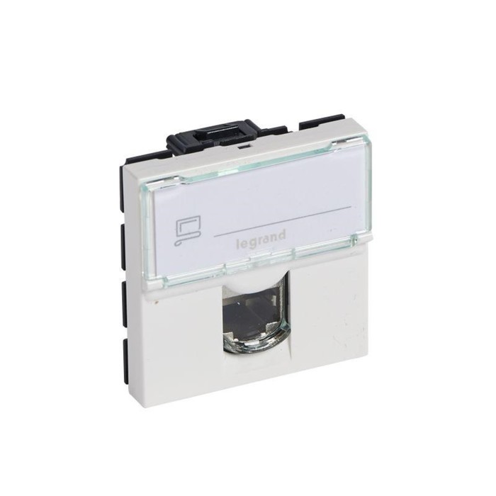 

Розетка компьютерная СП 2мод. Mosaic RJ45 кат.5E UTP механизм бел. Leg 076554