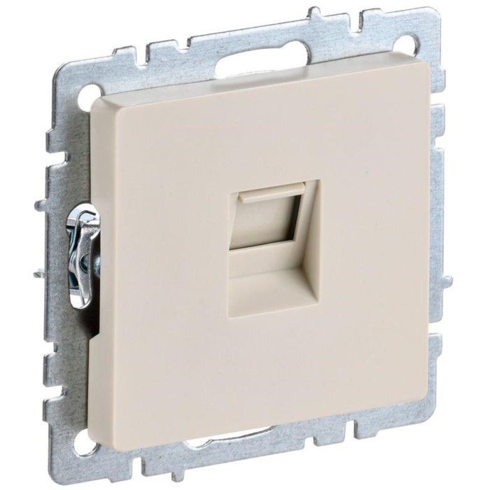 

Розетка компьютерная СП RJ45 кат.5E BRITE РК10-БрКр беж. IEK BR-K10-1-K10
