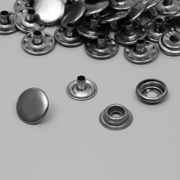 

Кнопка установочная, Омега (О-образная), d = 15 мм, цвет чёрный никель