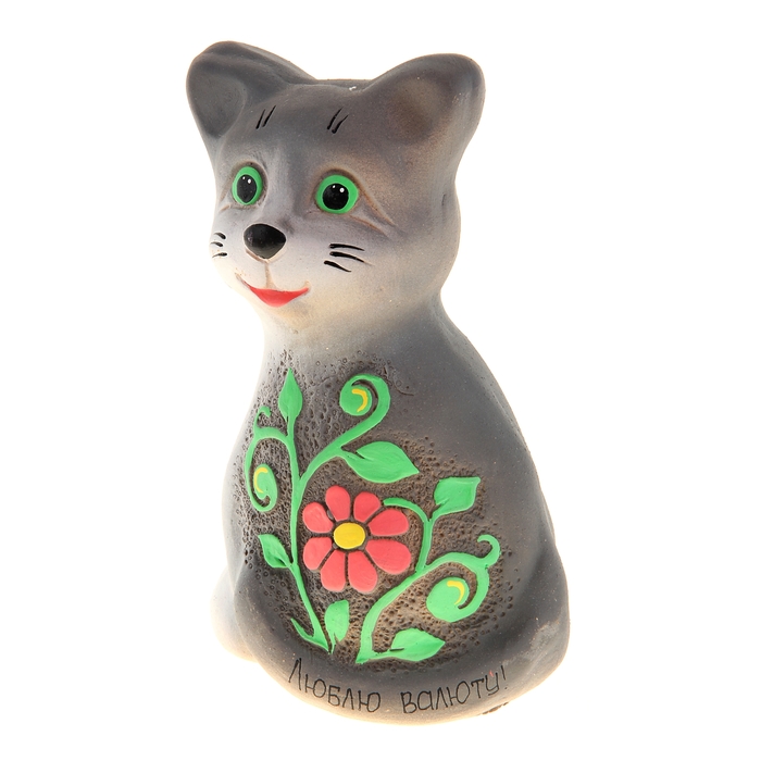 Копилка "Мурка" серая