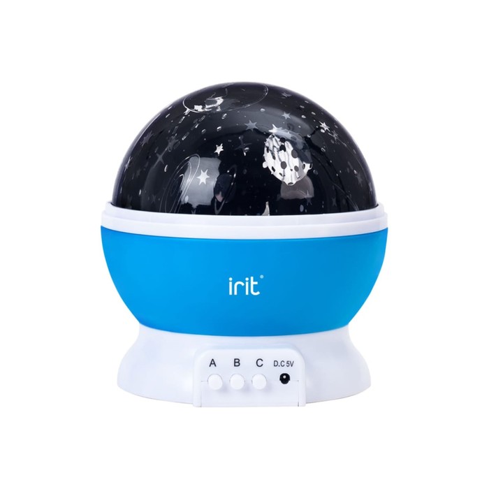 Ночник-проектор Irit IRM-401, Звездное небо, 3хАА умный лазерный проектор ночник звездное небо
