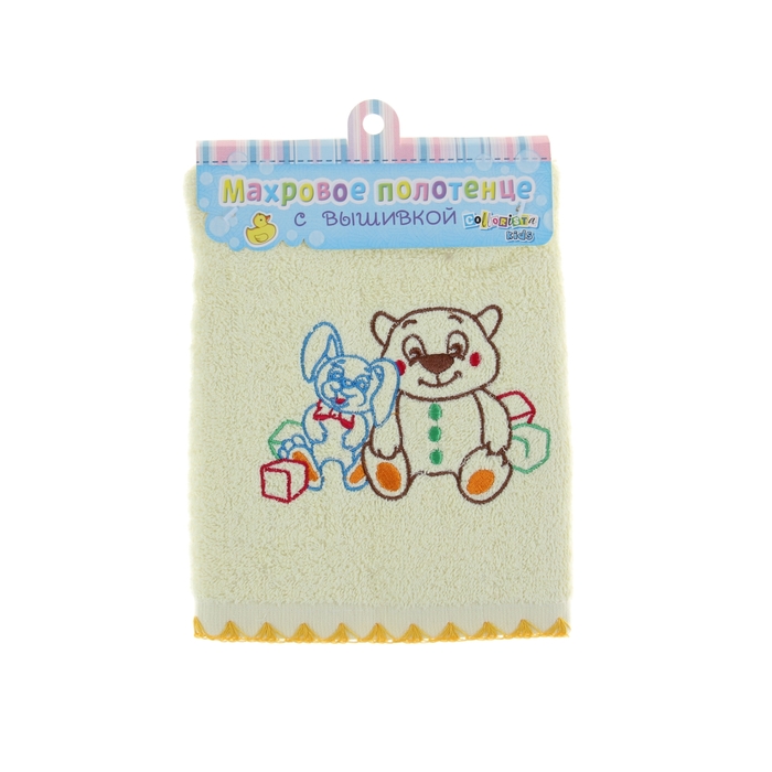 Полотенце детское "Collorista" Игрушки 35х72 см, хлопок 420 гр/м2