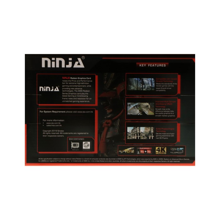 фото Видеокарта ninja r7 350, 2гб, 128bit, gddr5, dvi, hdmi, hdcp