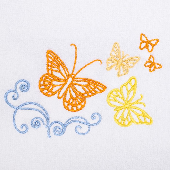 Полотенце детское "Collorista" Бабочки 35х72 см, хлопок 420 гр/м2