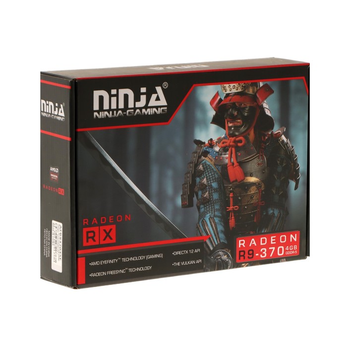 Видеокарта Ninja R9 370, 4Гб, 256bit, GDDR5, DVI, HDMI, DP, HDCP видеокарта ninja rx580 8gb gddr5 256bit