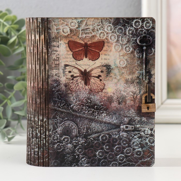Шкатулка-книга Бабочки 14х12х5 см