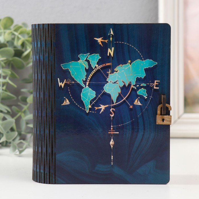 

Шкатулка-книга "Карта" 14х12х5 см