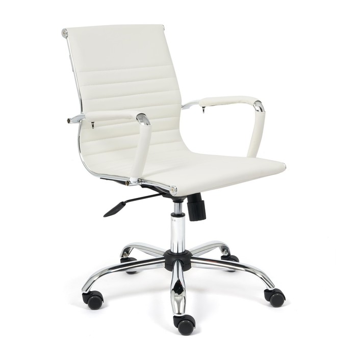 Кресло руководителя URBAN-LOW экокожа, белый, 36-01 кресло tc urban low 90х54х46 см кож зам белый 36 01