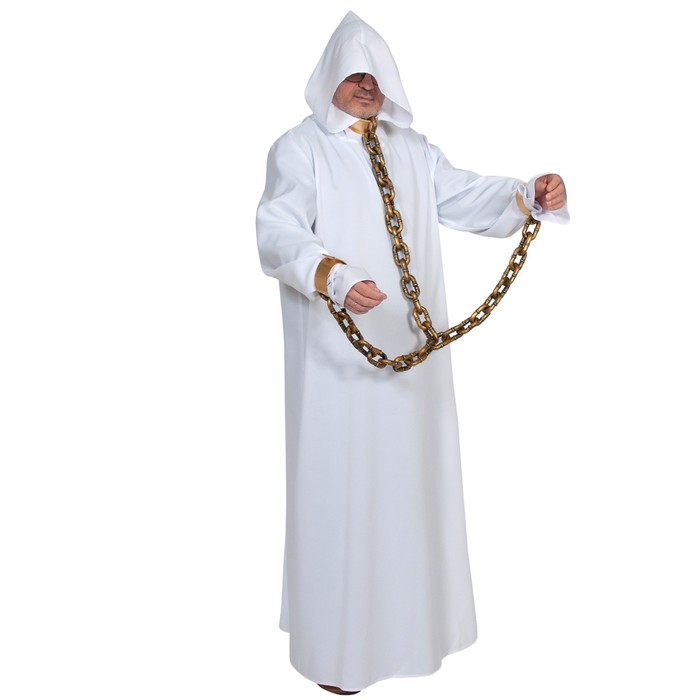 Карнавальный костюм «Призрак в кандалах», р. 52–54, рост 182 см, белый карнавалофф карнавальный костюм призрак в кандалах р 52–54 рост 182 см белый