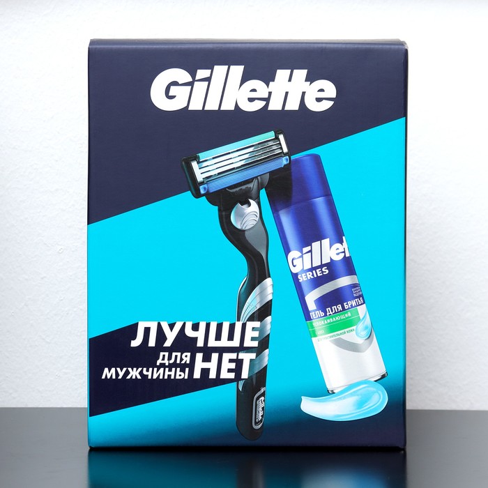 

Набор Gillette MACH3 Бритва с 1 сменной кассетой и TGS Гель для бритья, 200мл