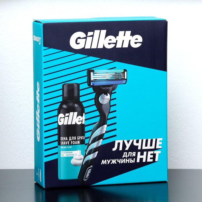 

Набор Gillette MACH3 Бритва с 1 сменной кассетой и Пена для бритья Алоэ, 200 мл