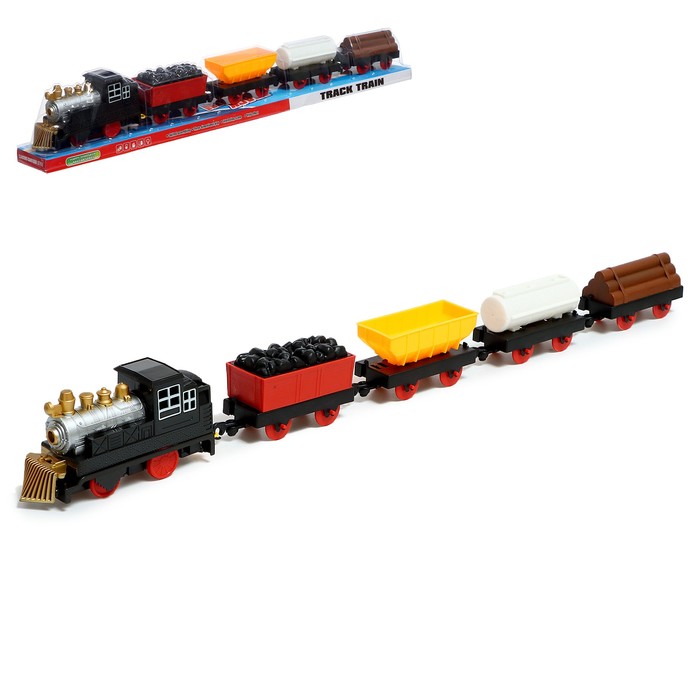 Поезд «Товарный», на батарейках lego city товарный поезд