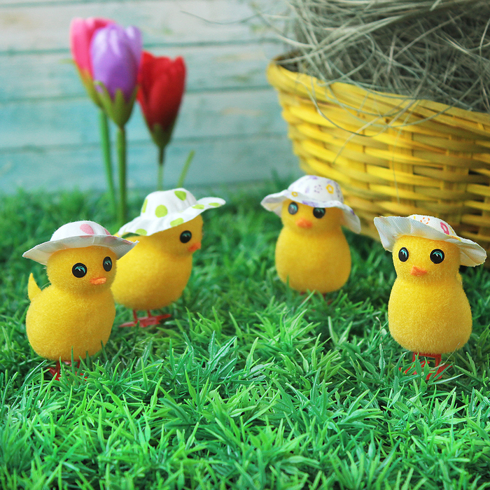 Сувенир "Цыплёнок в шляпке", цвета МИКС