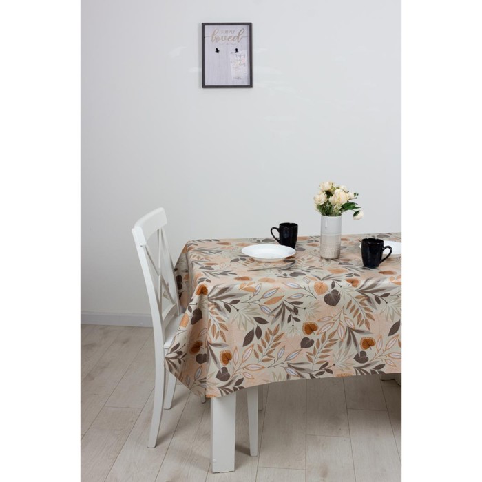 

Клеёнка Camelia 140 см, рисунок гербарий, рулон 20 п.м.