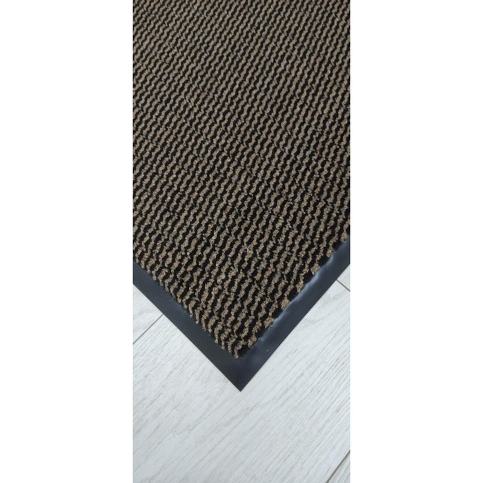 Коврик придверный 60х90 см, рисунок Велюр коричневый коврик придверный грязезащитный для входной двери размер 60х90 см цвет коричневый