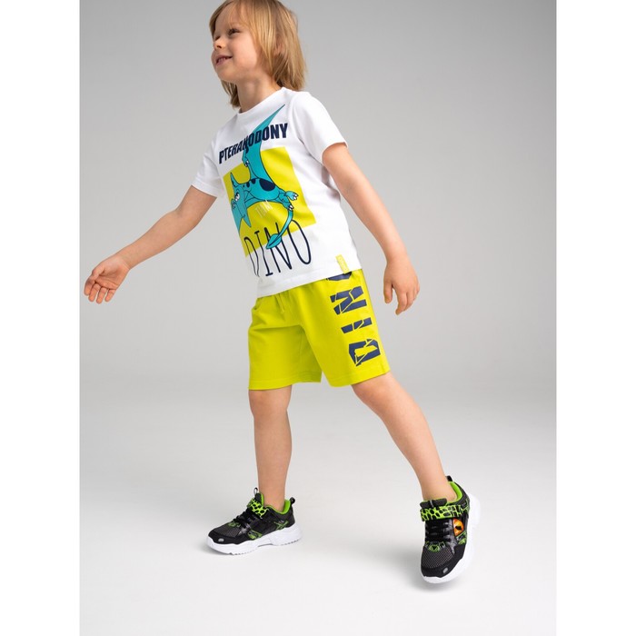 Комплект для мальчика: футболка, шорты, рост 104 см комплект для мальчика футболка шорты цвет серо зеленый черный рост 104 см