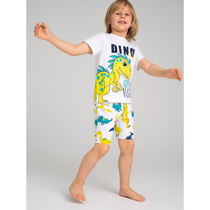 Комплект для мальчика: футболка, шорты, рост 104 см комплект футболка шорты для мальчика цвет бордо панды рост 104 см